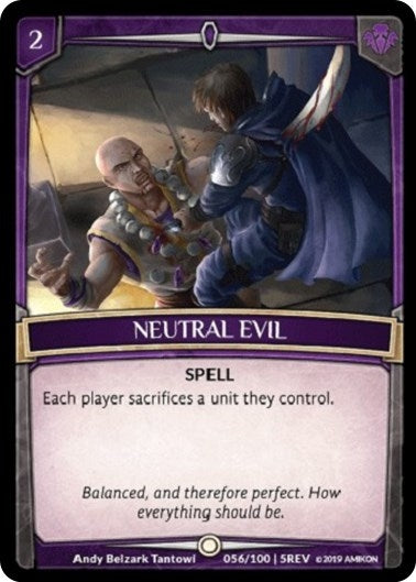 Neutral Evil (56) [REV] - Argent Saga TCG Single