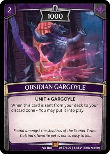 Obsidian Gargoyle (57) [REV] - Argent Saga TCG Single