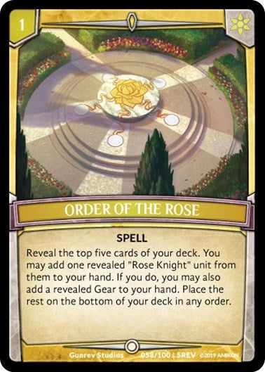 Order of the Rose (58) [REV] - Argent Saga TCG Single