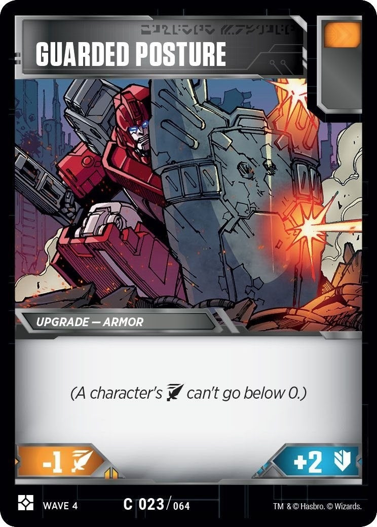 Guarded Posture (23) [WCS2] - Transformers TCG Single
