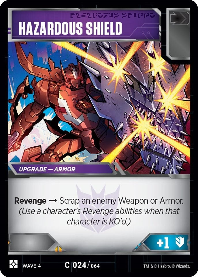 Hazardous Shield (24) [WCS2] - Transformers TCG Single