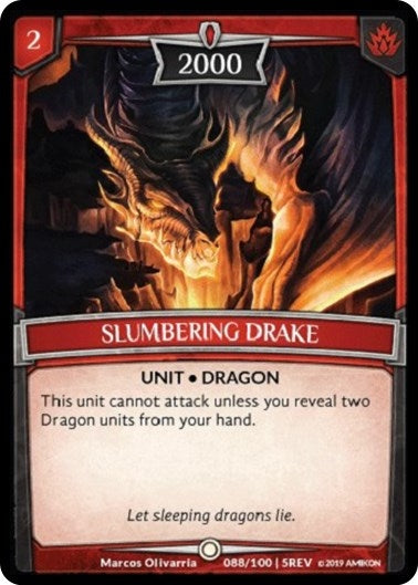 Slumbering Drake (88) [REV] - Argent Saga TCG Single