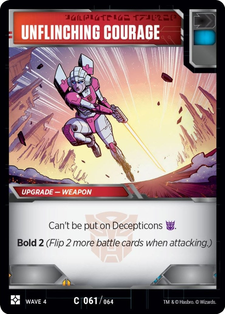 Unflinching Courage (61) [WCS2] - Transformers TCG Single