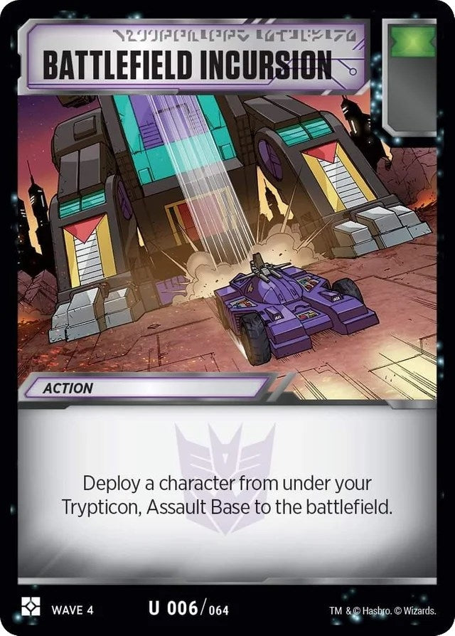 Battlefield Incursion (6) [WCS2] - Transformers TCG Single
