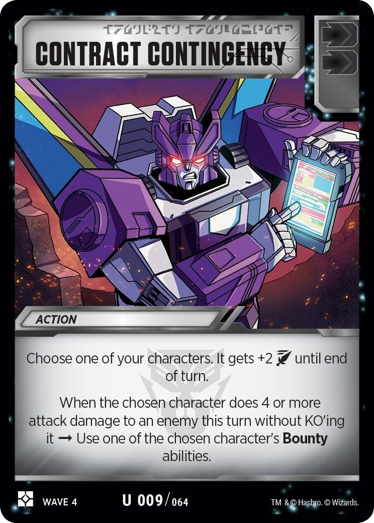 Contract Contingency (9) [WCS2] - Transformers TCG Single