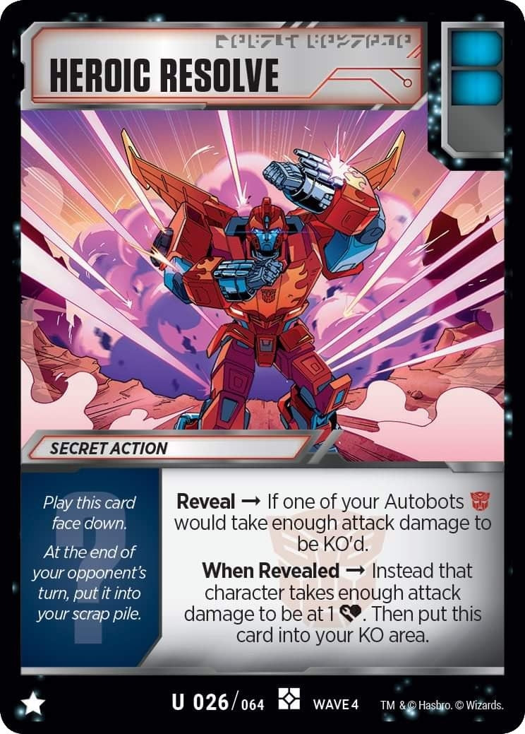 Heroic Resolve (26) [WCS2] - Transformers TCG Single