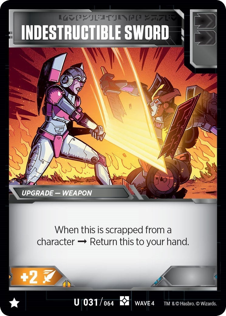 Indestructible Sword (31) [WCS2] - Transformers TCG Single