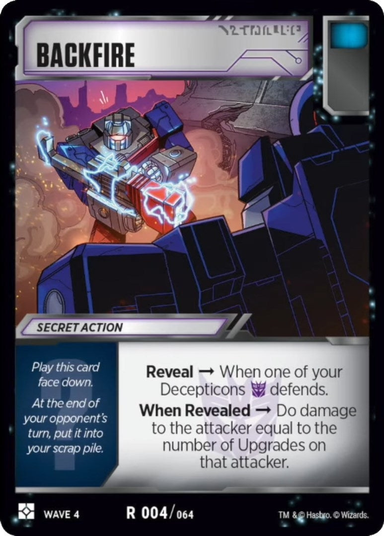 Backfire (4) [WCS2] - Transformers TCG Single