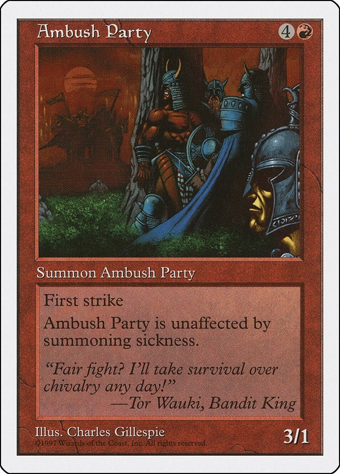 Ambush Party [5ED] - MTG Single
