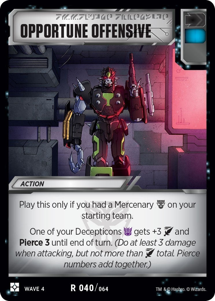 Opportune Offensive (40) [WCS2] - Transformers TCG Single