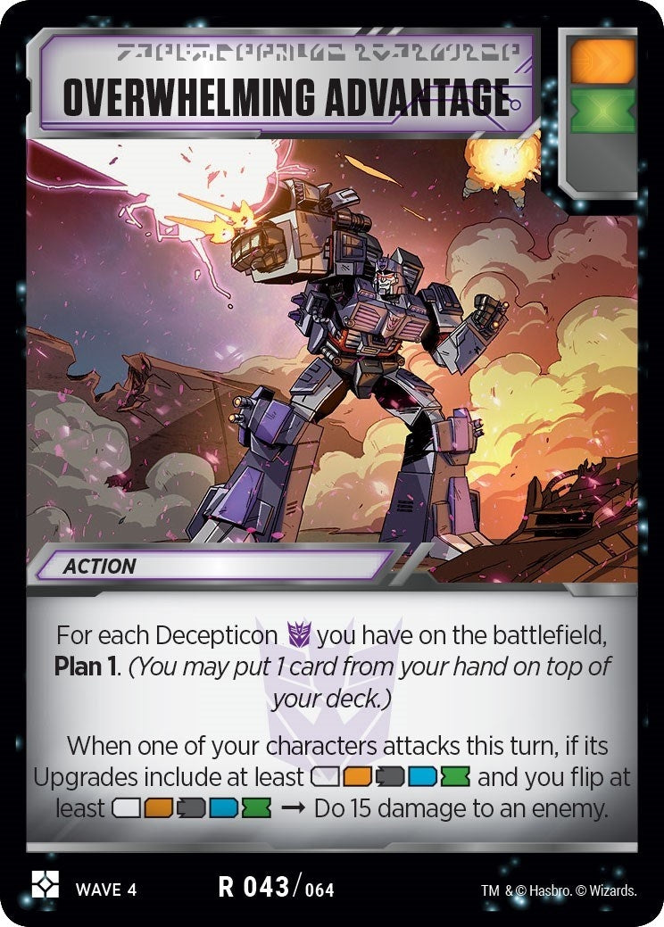 Overwhelming Advantage (43) [WCS2] - Transformers TCG Single