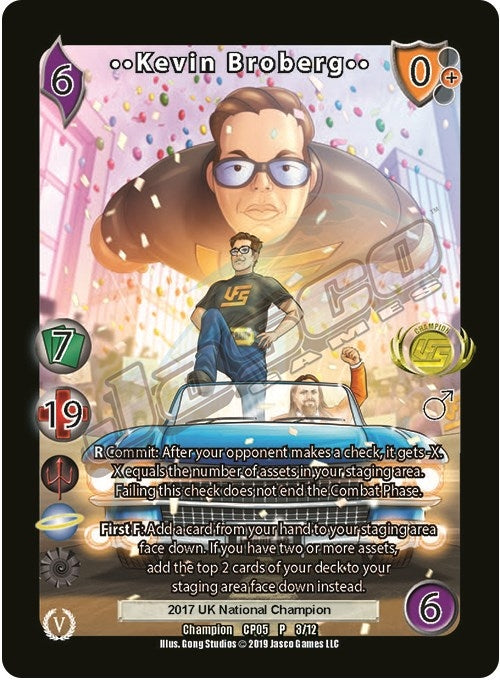 Kevin Broberg (Champion Batch V Promo) (3) [UVSP] - UniVersus Single