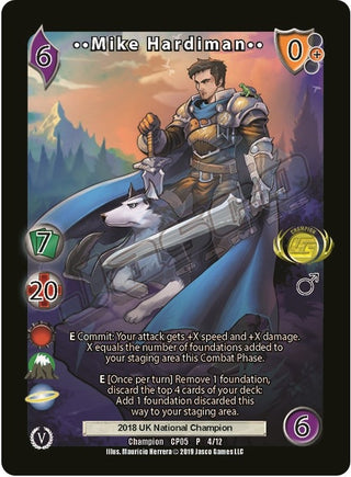 Mike Hardiman (Champion Batch V Promo) (4) [UVSP] - UniVersus Single