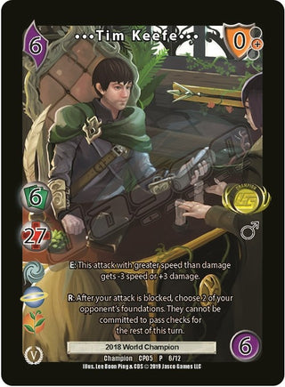Tim Keefe 3 (Champion Batch V Promo) (6) [UVSP] - UniVersus Single