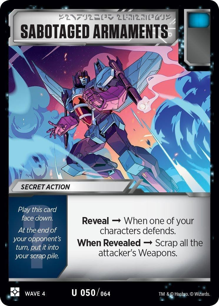 Sabotaged Armaments (50) [WCS2] - Transformers TCG Single