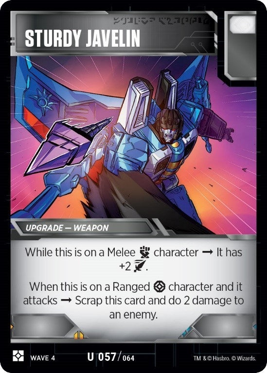 Sturdy Javelin (57) [WCS2] - Transformers TCG Single