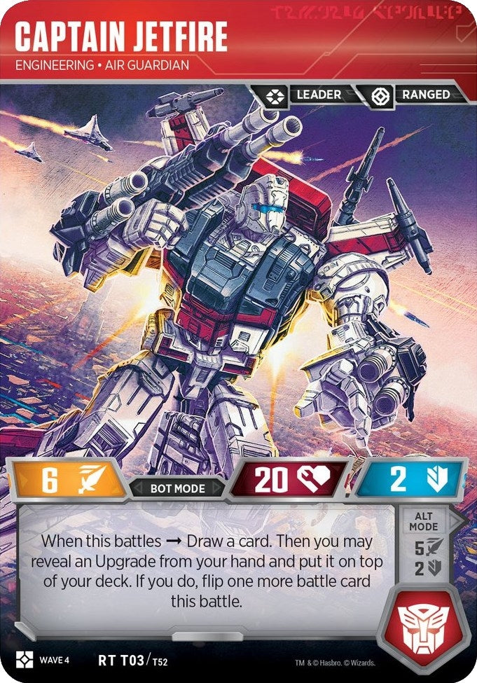 Captain Jetfire - Engineering Air Guardian (3) [WCS2] - Transformers TCG Single