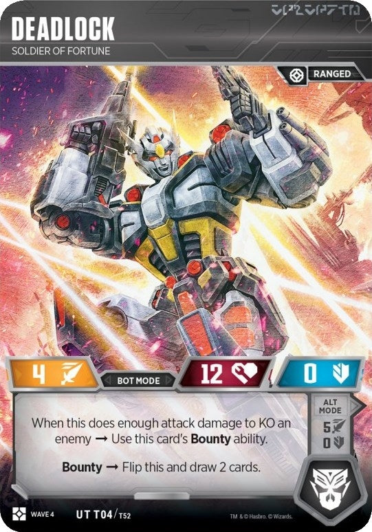 Deadlock - Soldier Of Fortune (4) [WCS2] - Transformers TCG Single