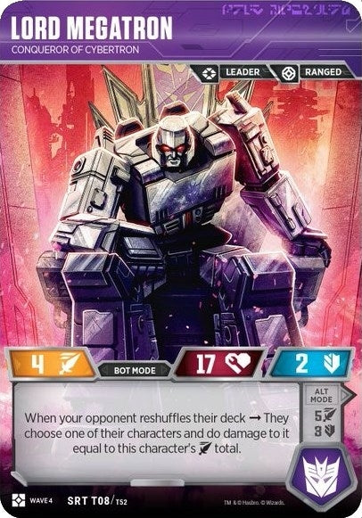 Lord Megatron - Conqueror of Cyberton (8) [WCS2] - Transformers TCG Single