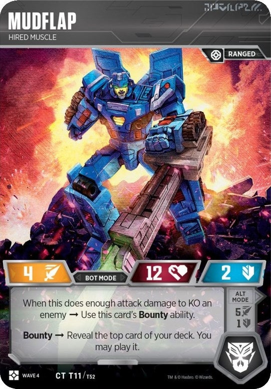 Mudflap - Hired Muscle (11) [WCS2] - Transformers TCG Single