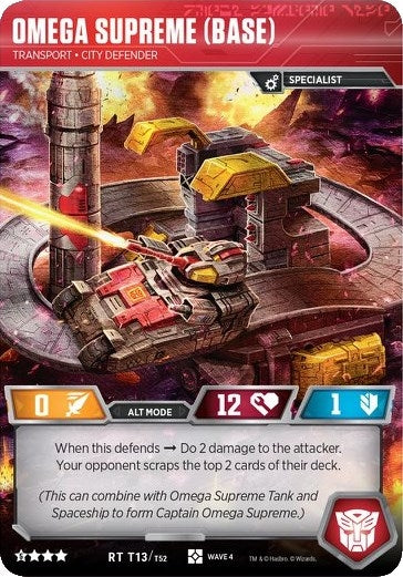 Omega Supreme (Base) - Transport City Defender (13) [WCS2] - Transformers TCG Single