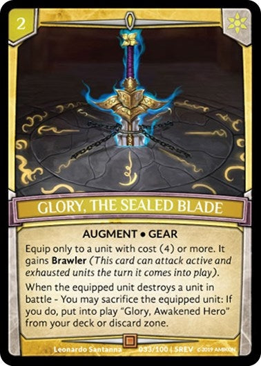 Glory the Sealed Blade (33) [REV] - Argent Saga TCG Single