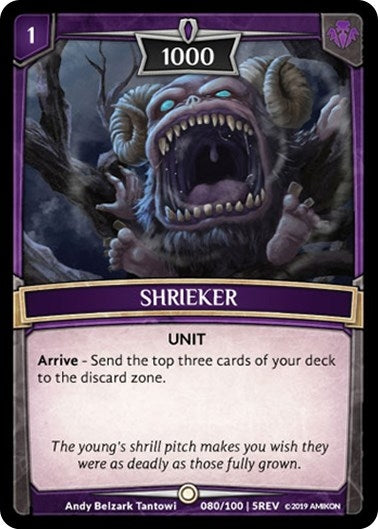 Shrieker (80) [REV] - Argent Saga TCG Single