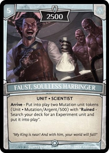 Faust Soulless Harbinger (26) [REV] - Argent Saga TCG Single