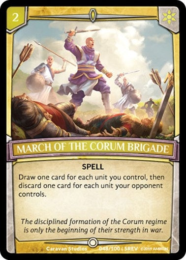 March of the Corum Brigade (48) [REV] - Argent Saga TCG Single