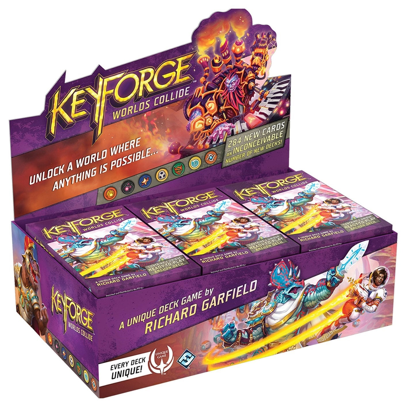 KeyForge: Worlds Collide - Deck Display [WOC] - KeyForge Sealed
