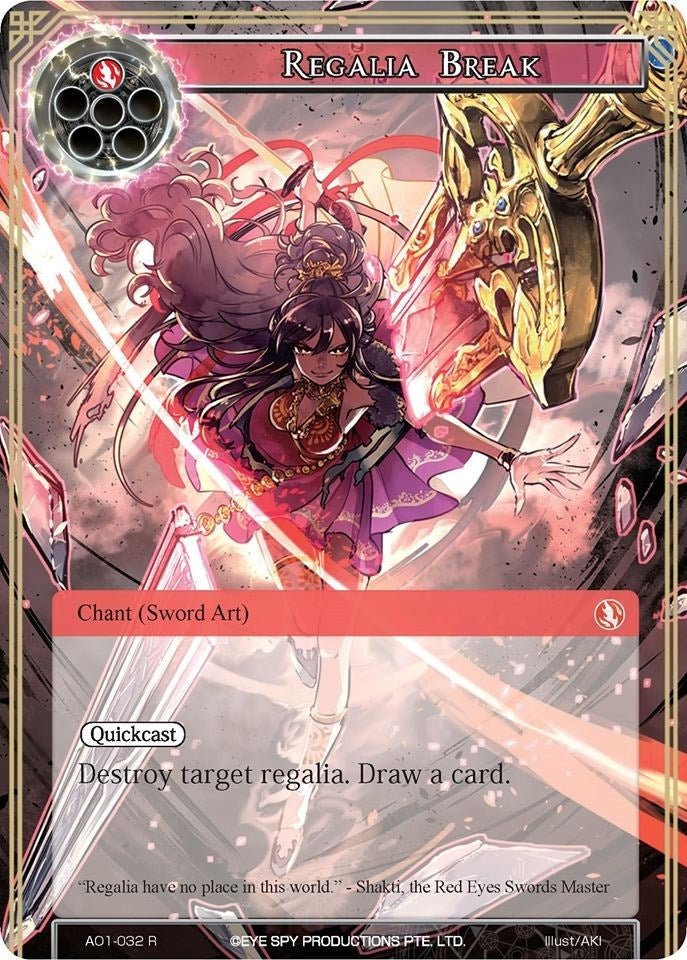 Regalia Break (1032) [AO1] - Force of Will Single