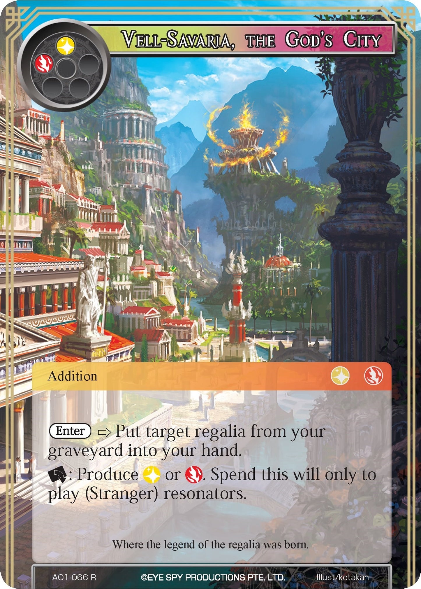 Vell-Savaria the God’s City (1066) [AO1] - Force of Will Single