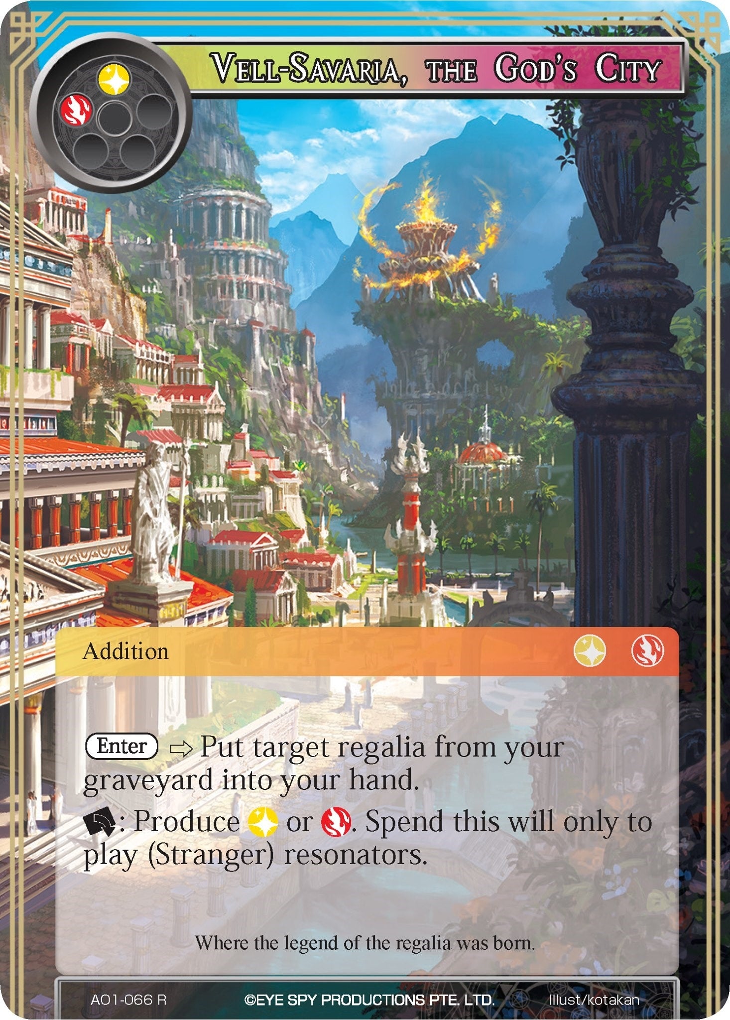 Vell-Savaria the God’s City (1066) [AO1] - Force of Will Single