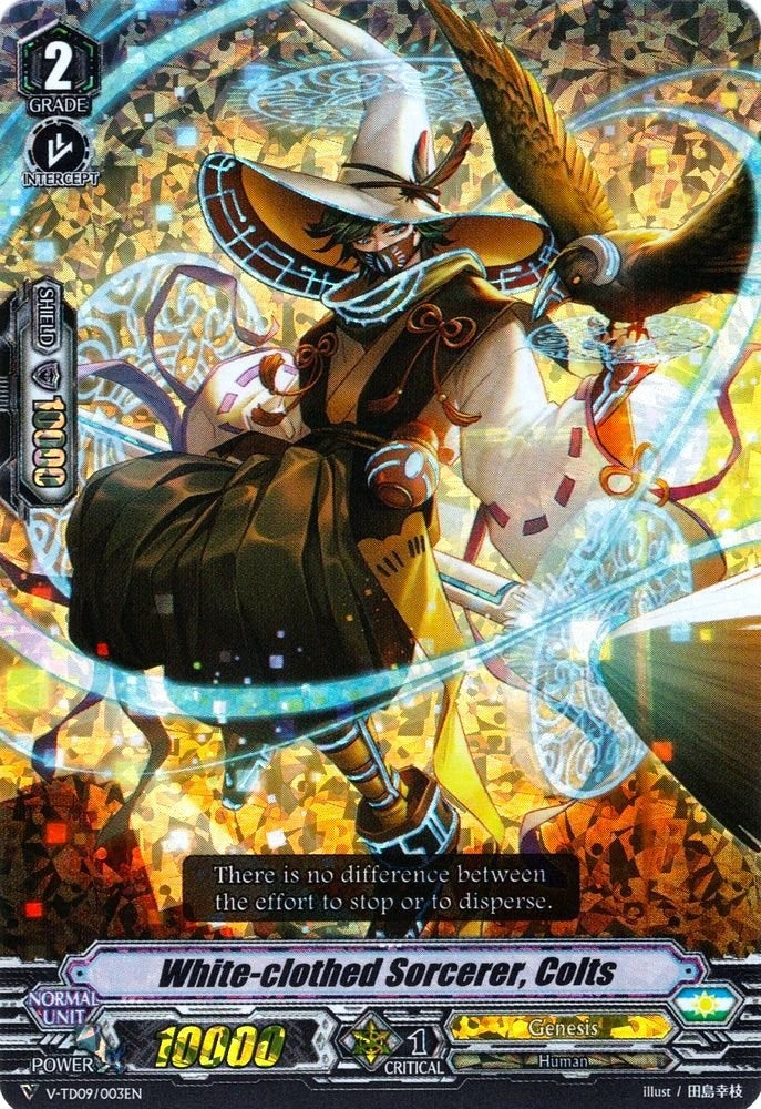 White-clothed Sorcerer Colts (RRR Foil) (9003) [V-TD09] - Cardfight Vanguard Single