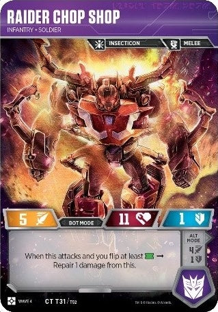 Raider Chop Shop - Infantry Soldier (31) [WCS2] - Transformers TCG Single