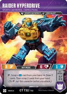 Raider Hyperdrive - Sports Car Patrol Demolitions (32) [WCS2] - Transformers TCG Single