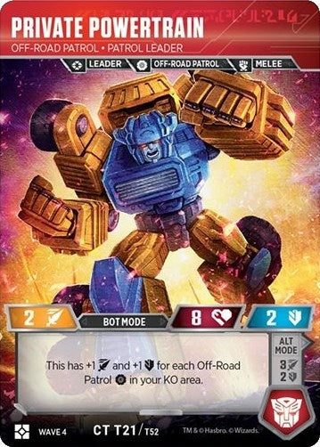Private Powertrain - Off-Road Patrol Patrol Leader (21) [WCS2] - Transformers TCG Single