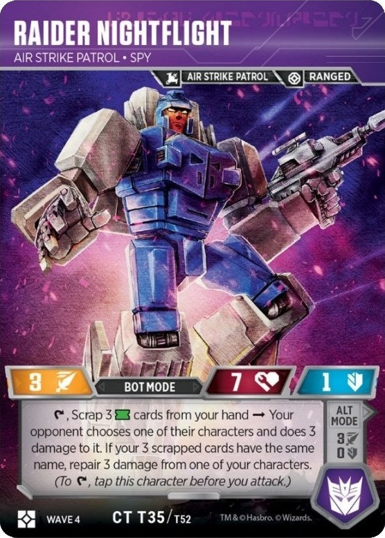 Raider Nightflight - Air Strike Patrol Spy (35) [WCS2] - Transformers TCG Single