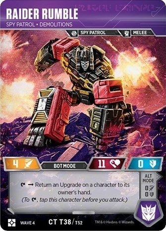 Raider Rumble - Spy Patrol Demolitions (38) [WCS2] - Transformers TCG Single