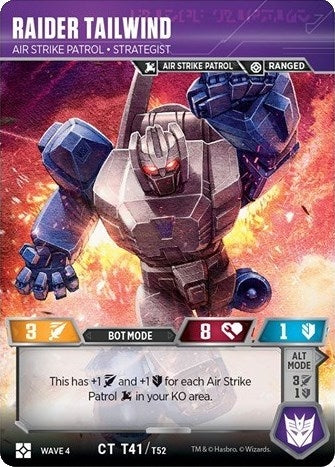 Raider Tailwind - Air Strike Patrol Strategist (41) [WCS2] - Transformers TCG Single