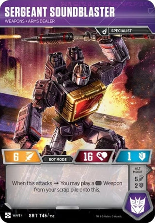 Sergeant Soundblaster - Weapons Arms Dealer (45) [WCS2] - Transformers TCG Single