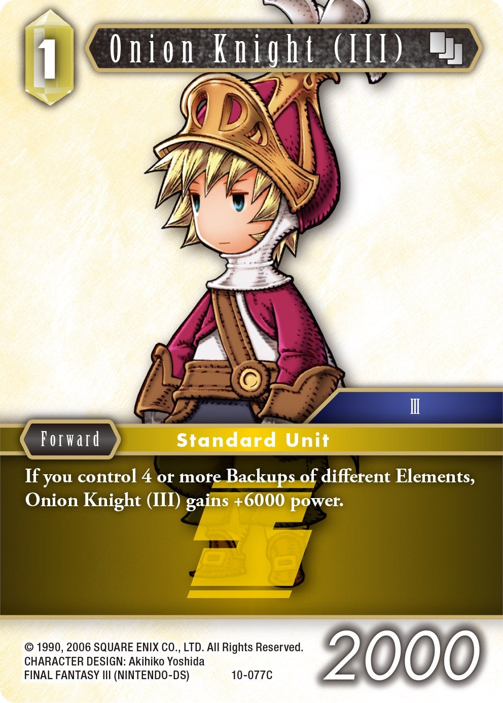 Onion Knight (III) - 10-077C (Ingus) (10) [OP10] - Final Fantasy TCG Single