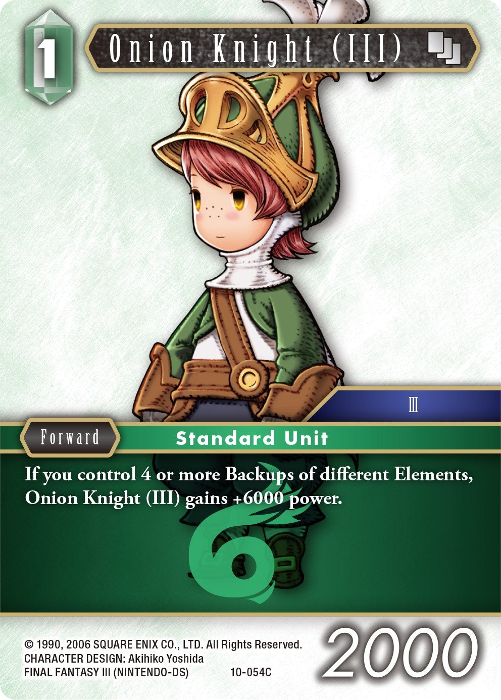 Onion Knight (III) - 10-054C (Arc) (10) [OP10] - Final Fantasy TCG Single