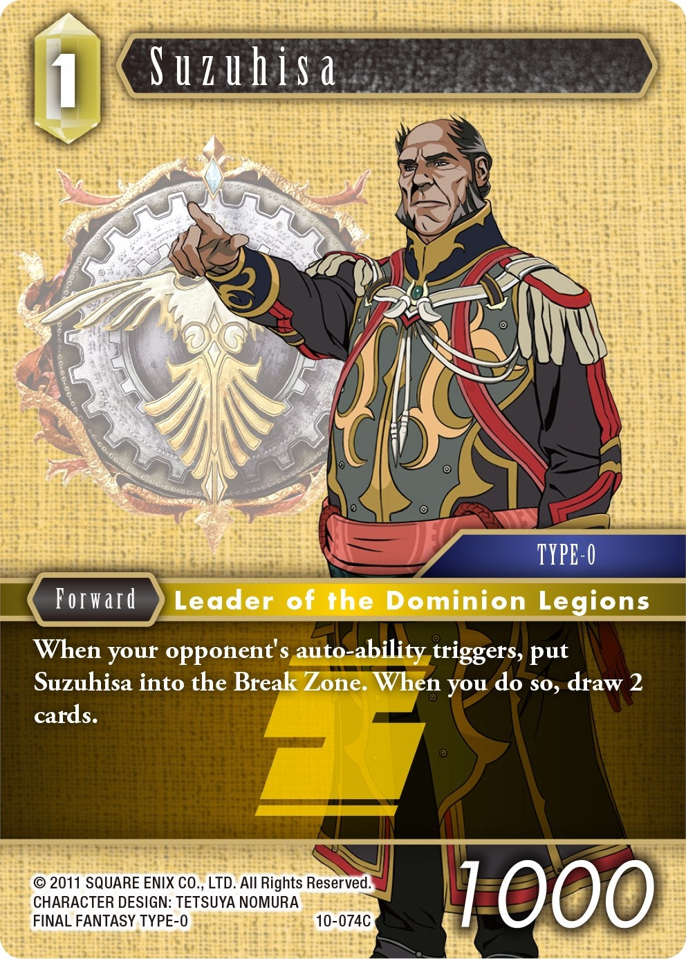 Suzuhisa (10) [OP10] - Final Fantasy TCG Single