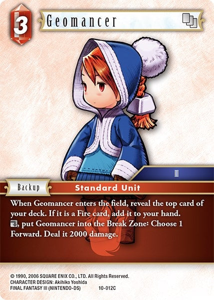 Geomancer (Refia) (10) [OP10] - Final Fantasy TCG Single