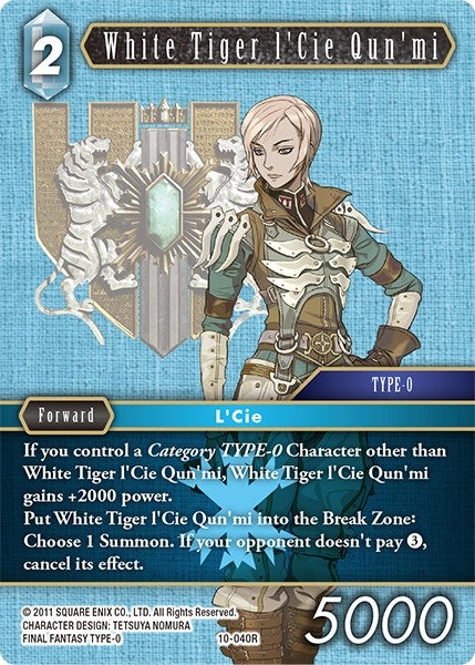 White Tiger l’Cie Qun’mi (10) [OP10] - Final Fantasy TCG Single