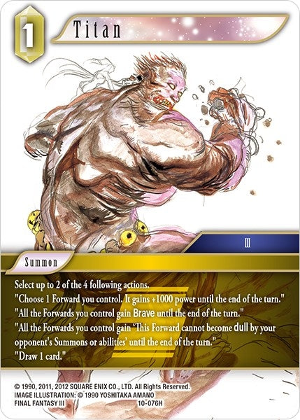 Titan (10) [OP10] - Final Fantasy TCG Single
