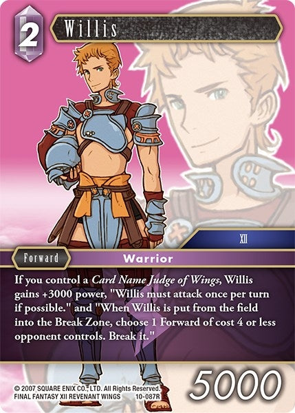 Willis (10) [OP10] - Final Fantasy TCG Single