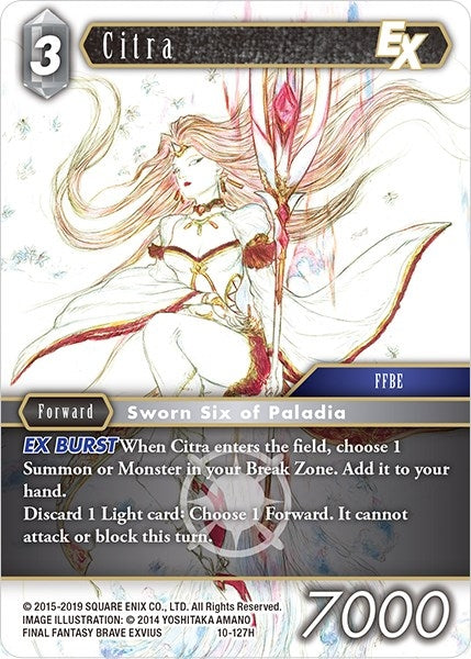 Citra EX (10) [OP10] - Final Fantasy TCG Single