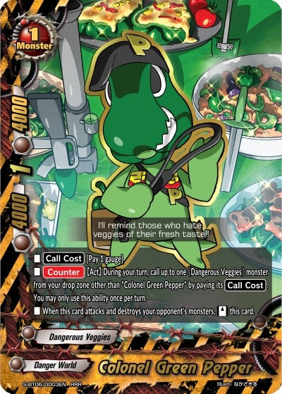 Colonel Green Pepper (60003) [S-BT06] - Future Card BuddyFight Single